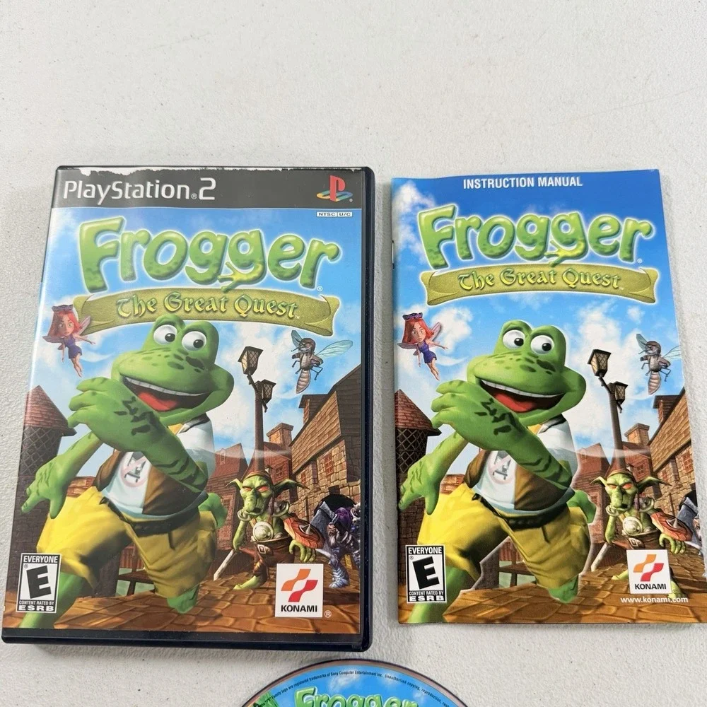 Frogger: The Great Quest Sony PlayStation 2, 2001 PS2 CIB Complete Tested W/ Reg